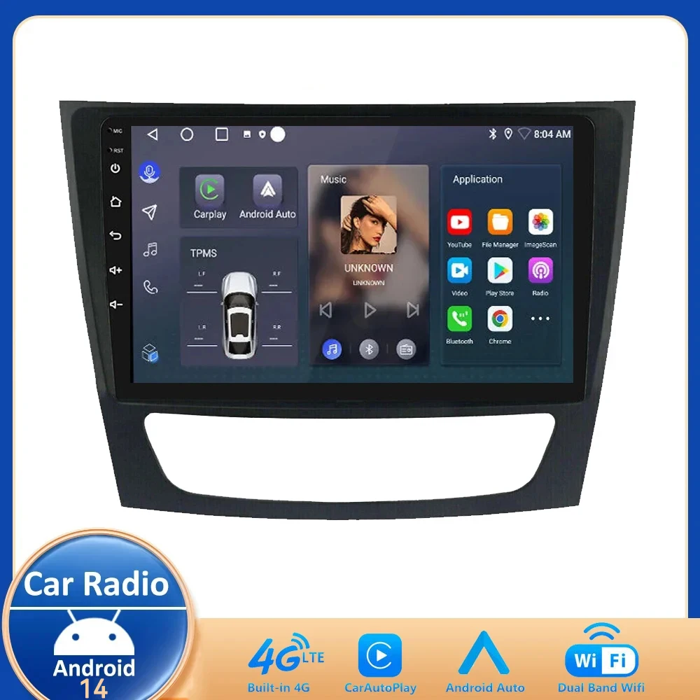 

8G+128G Car Radio Multimedia Player For Mercedes Benz E-class W211 E200 E220 E300 E350 E240 E270 E280 CLS CLASS Stereo DSP RDS