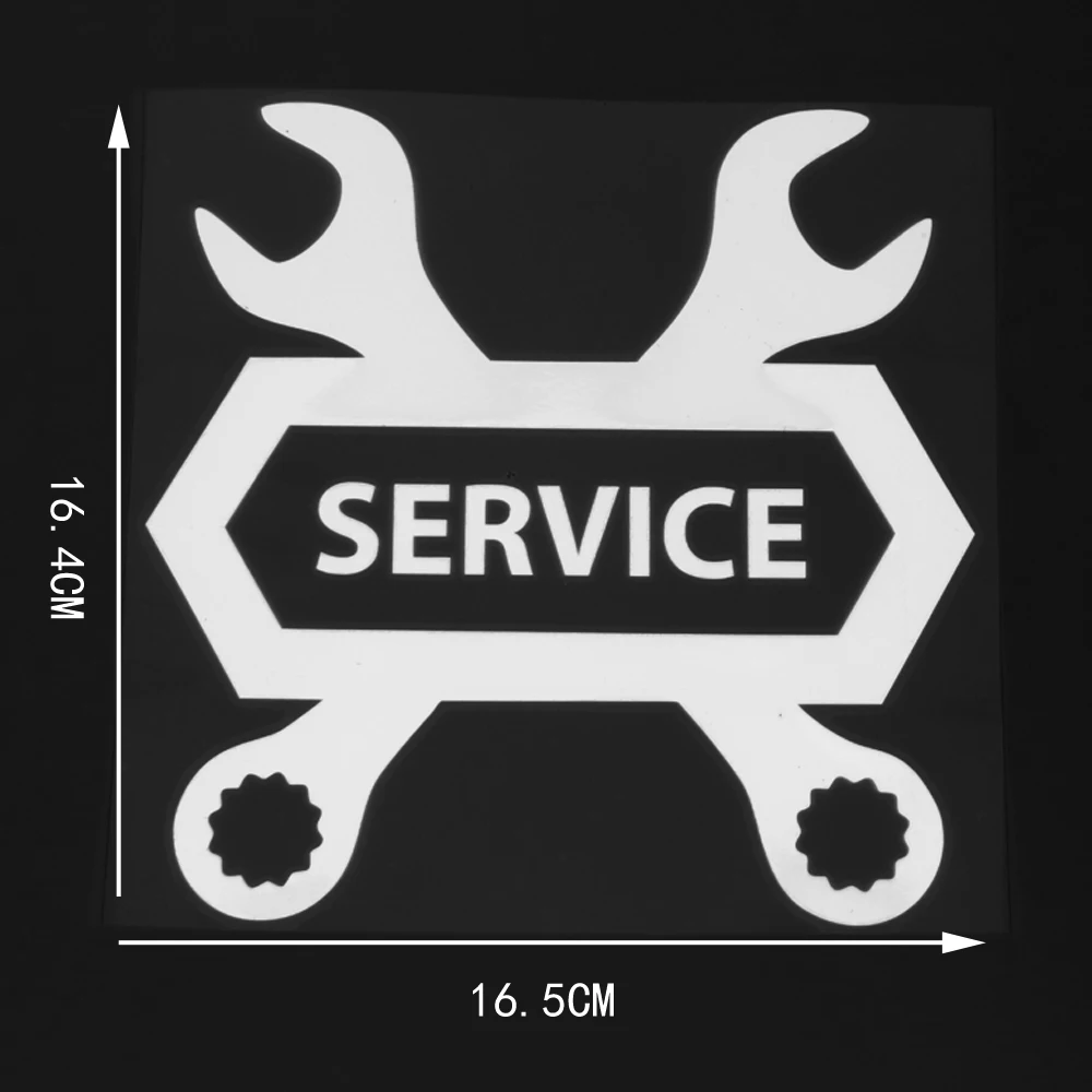 

Jpct service fun creative service tool logo decal for cars, bicycles, windows waterproof Vinyl Sticker 16.5 × 16.4CM