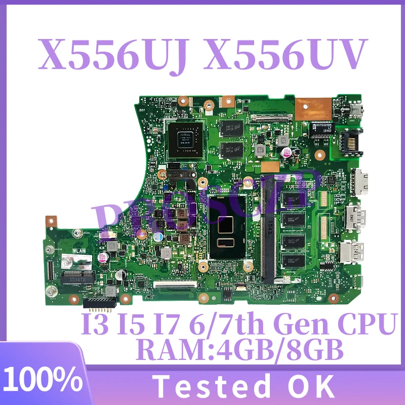 

Материнская плата для ноутбука X556UJ X556UV для ASUS X556UQK R558U X556UF X556U X556URK VM591U X556UQ FL5900U с процессором I3 I5 I7