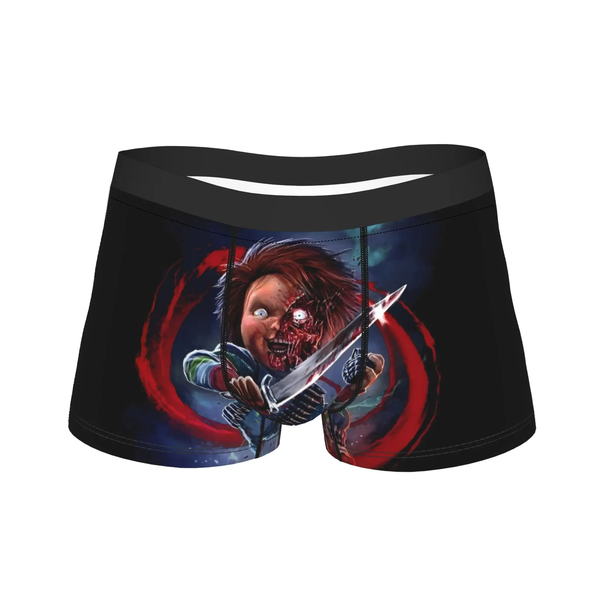 

Chucky Halloween (19) Shorts Briefs Underwear Hot Sale Men Breathable Boxershorts Printing Large Size Underpants