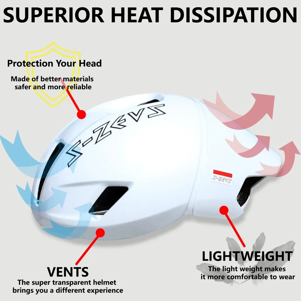 S-ZEUS Ballista Cycling Helmet an Aerodynamic Road bike helmet That Is Undeniably Ultralight MTB Bicycle Helmet Size 52-58cmcm