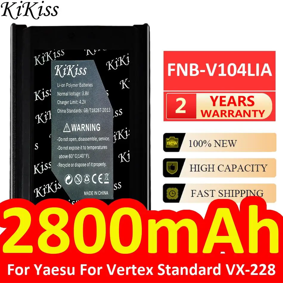 2800mAh Fnb-V104LIA For Yaesu For Vertex Standard VX-228 Walkie-Talkie Battery Good Low-Temperature Performance