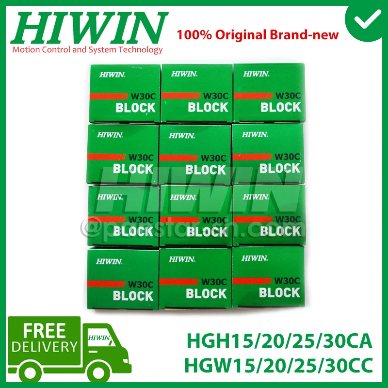 HIWIN HGH15CA HGH20CA HGH25CA HGH30CA Linear Guide Slide Block HGW15CC HGW20CC HGW25CC HGW30CC for Linear Guide Rail CNC New