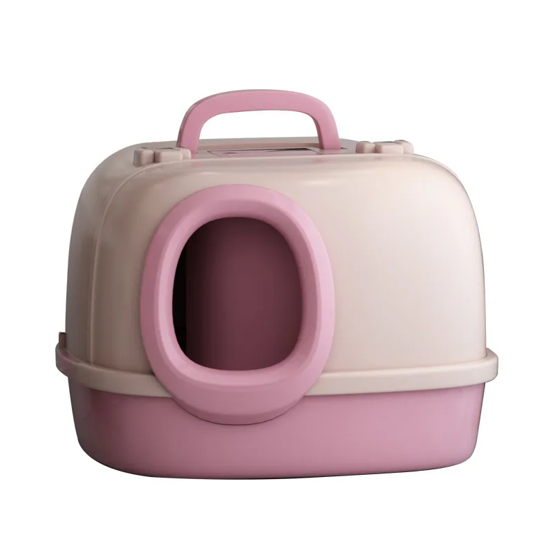 Caja de arena cerrada extra grande para gatos, anti-salpicaduras - imagen 5