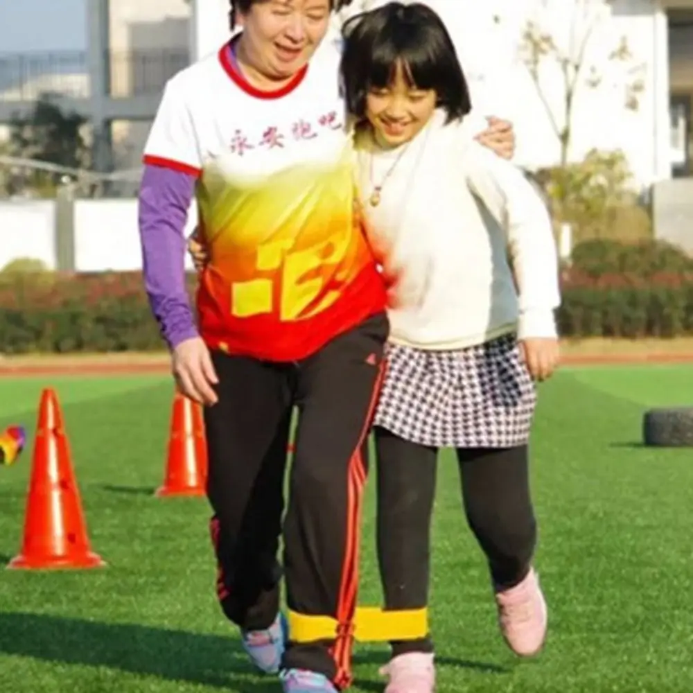 조절 가능한 2인용 3발 밴드, 가시성 높은 미끄럼 방지 2인용 3발 밴드, 흔들림 방지 레이스 밴드