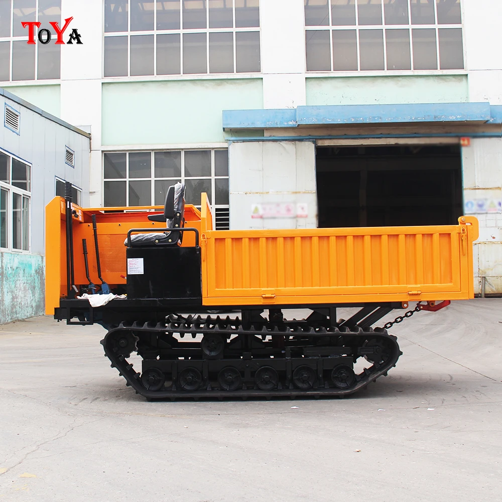 2 Ton Small-tractor Crawler Loader Dump Truck Rubber Track Dumper Transporter Carrier  Agricultural Tractor Work customized