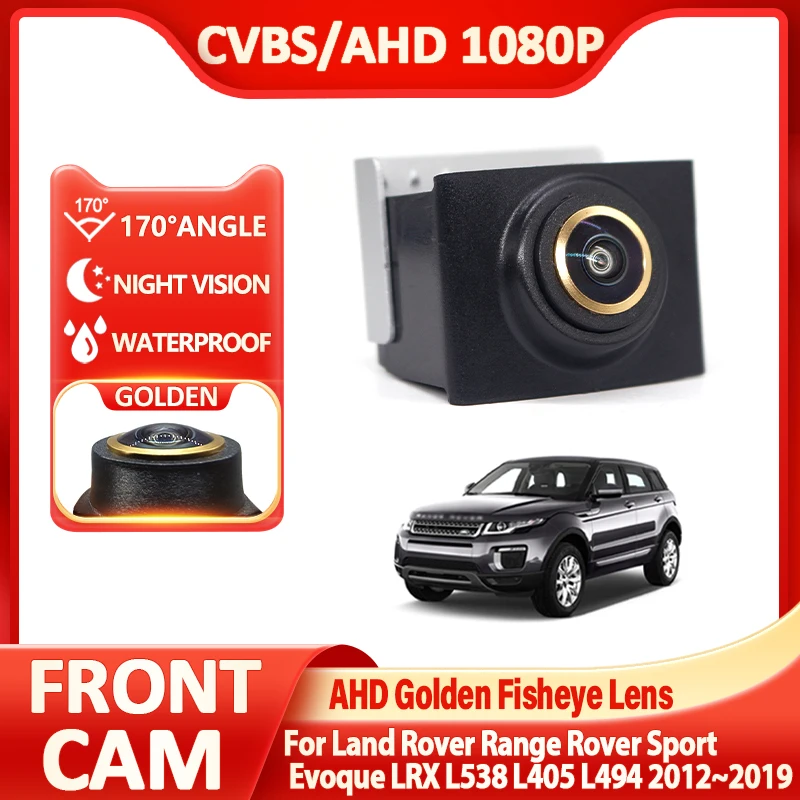 

Golden HD Vehicle Front Side View Camera CCD FishEye Lens For Land Rover Range Rover Sport Evoque LRX L538 L405 L494 2012~2019