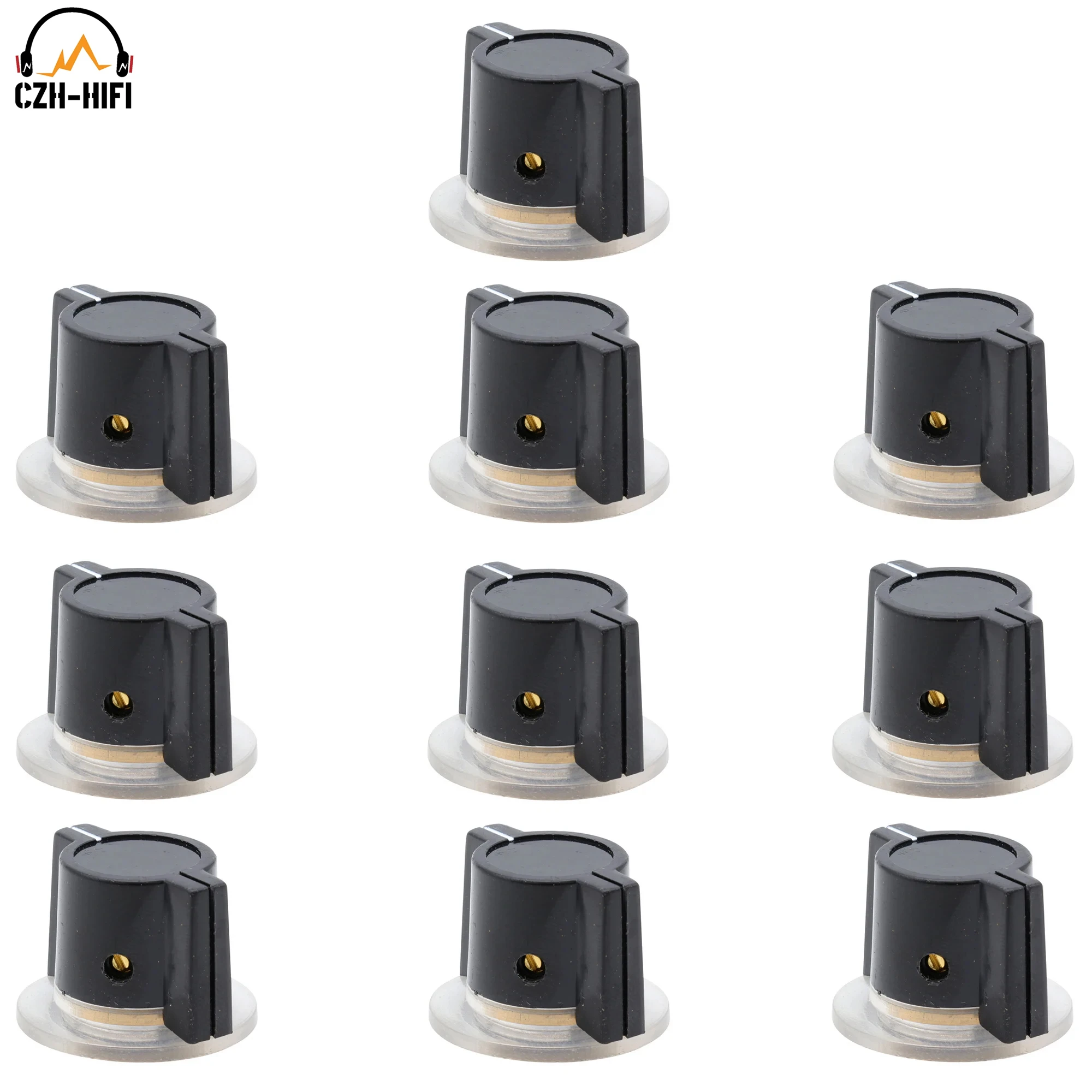 10 قطعة 26*18 مللي متر الباكليت البلاستيك خمر Marconi Neve مجموعة مؤشر مقبض غطاء زر للجيتار أمبير خزانة تأثير دواسة صندوق ستومب