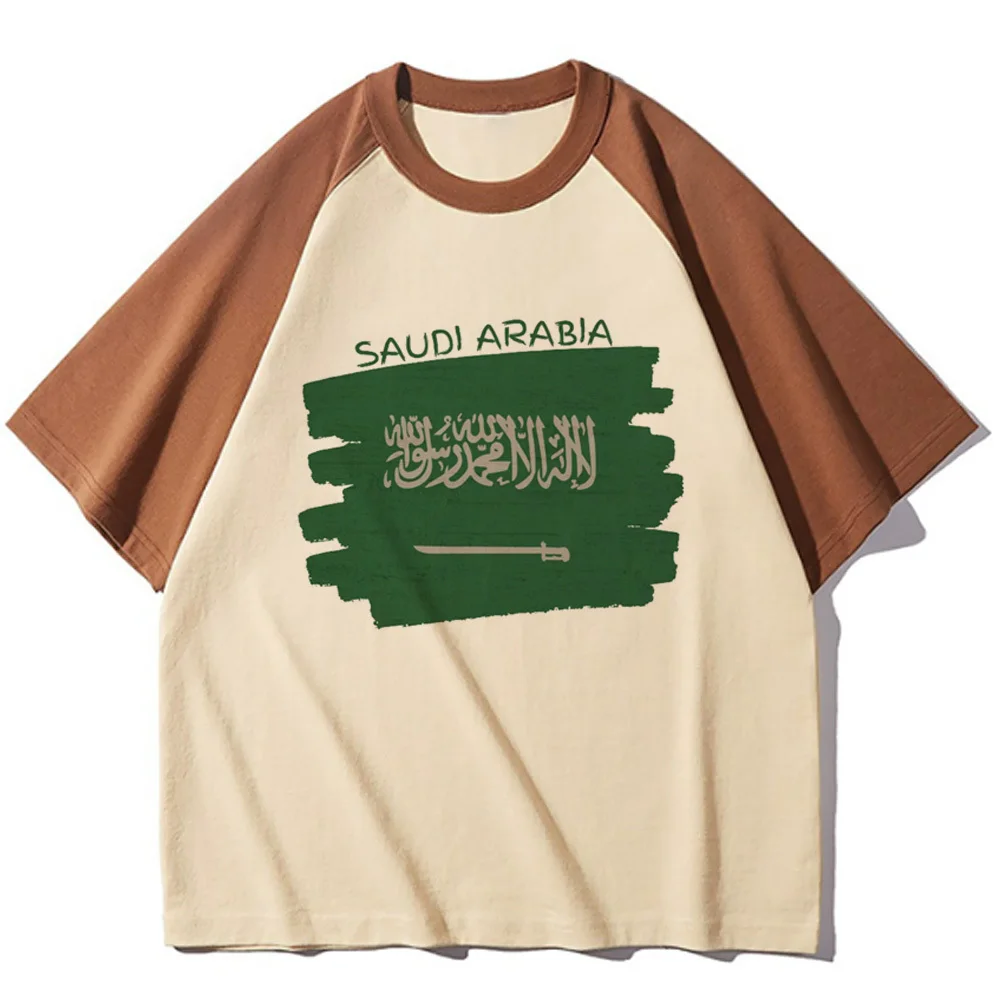 Kingdom of Saudi Arabia shirt teen women Classic Pop Culture Pastel graphic t shirt women University Retro anime streetwear