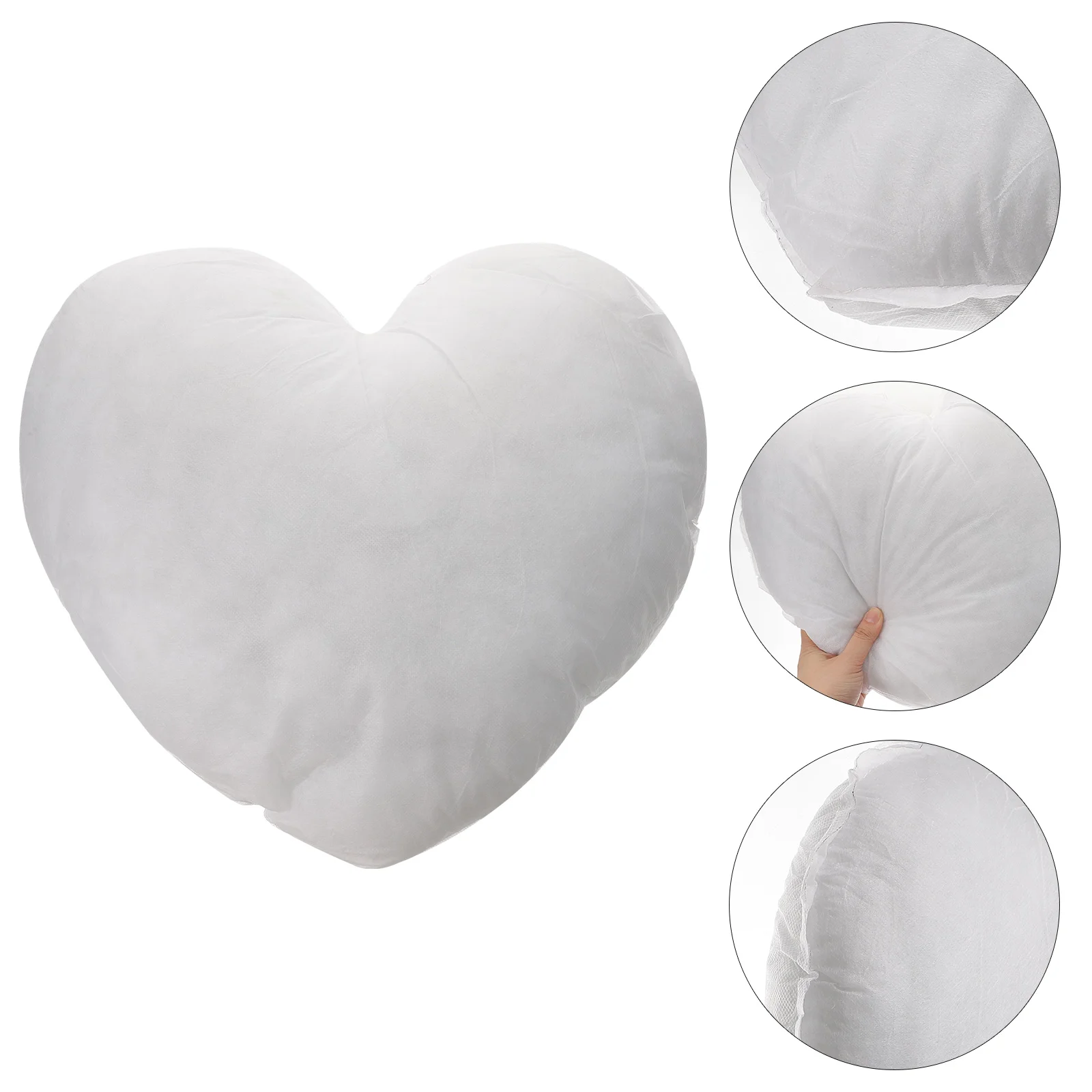 Peach Heart Pillow Interior Home Pillowcase Stuffe Inner Filler Car