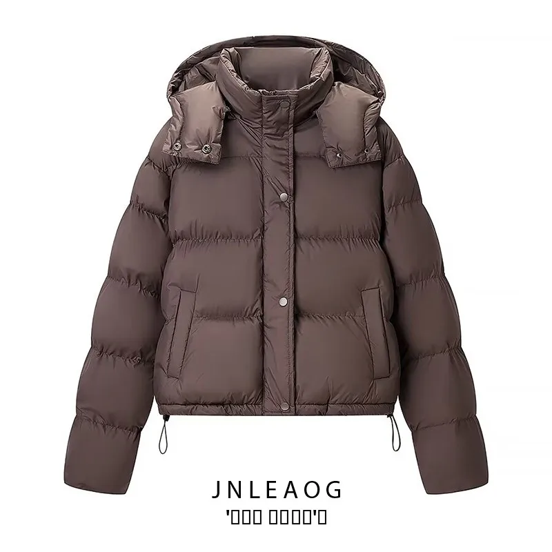 JNLEAOG Herfst Nieuwe Faionable ort Katoen Jaet vrouwen Straat Sle Lange Sve Rits ronde Ne Trui Jas met Hoed