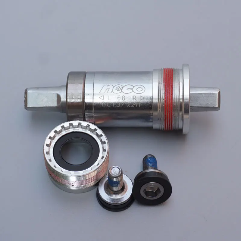 BB-Bottom Bracket Bicycle Tooth Disk, Peilin Hollow Shaft, Fixed Tooth, Bearing, 105mm, 110mm, 116mm Length