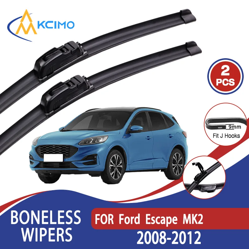 

For Ford Escape MK2 2008-2012 Car Wiper U-type Soft Rubber Boneless Wiper HD Quiet Durable Automotive Wiper 20"+20"