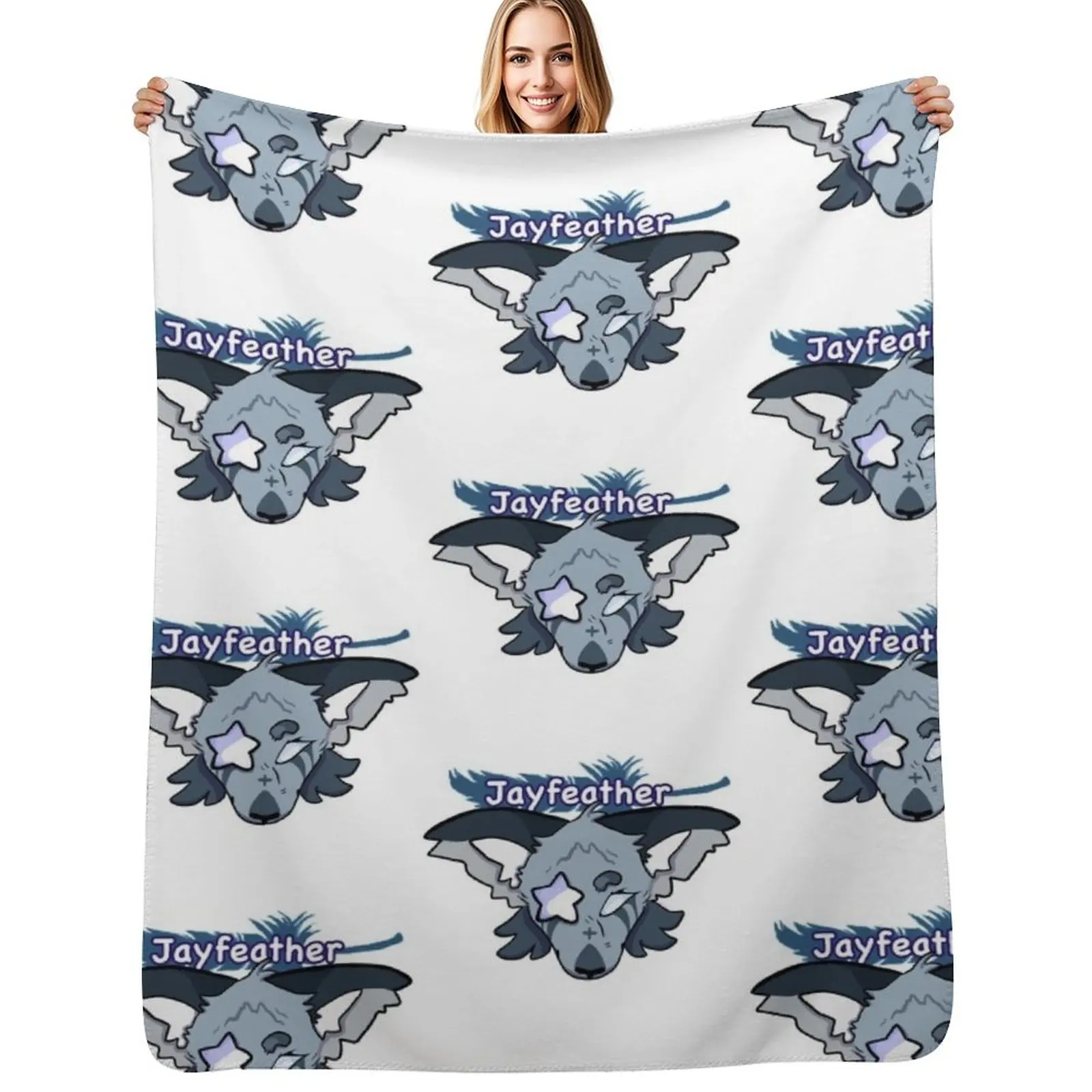 

Jayfeather Throw Blanket Cozy Light Blanket for Travel Camping Picnic