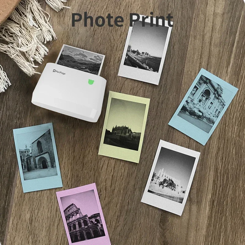 PeriPage 77x30MM Thermal Paper Color Label Paper Sticker Self-Adhesive for Thermal Pocket Mini Wireless A9 Photo Printer