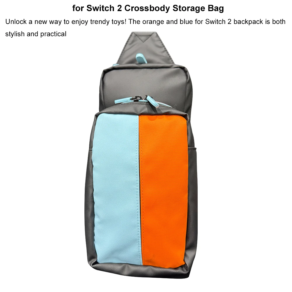 

Portable Storage Bag For Switch 2 Game Console Single Shoulder Diagonal Bag Double Zipper Double Storage Bag