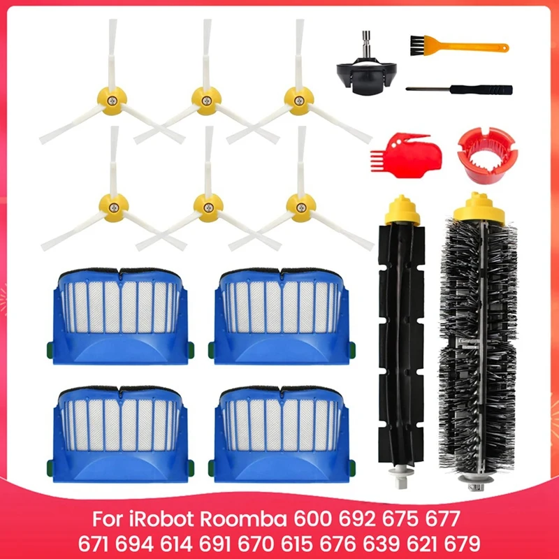 

Запасные части для Irobot Roomba 600 серии 692 675 677 671 694 614 691 670 615 676 639 621 679 Детали робота-пылесоса