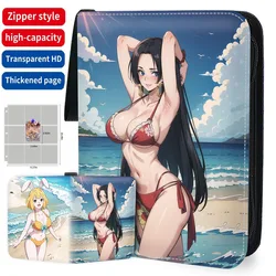 One Piece Card Binder Book Folder 400/900pcs Trading Card Holder Zipper PU leather Anime Card Album Collector with 50 inner Page