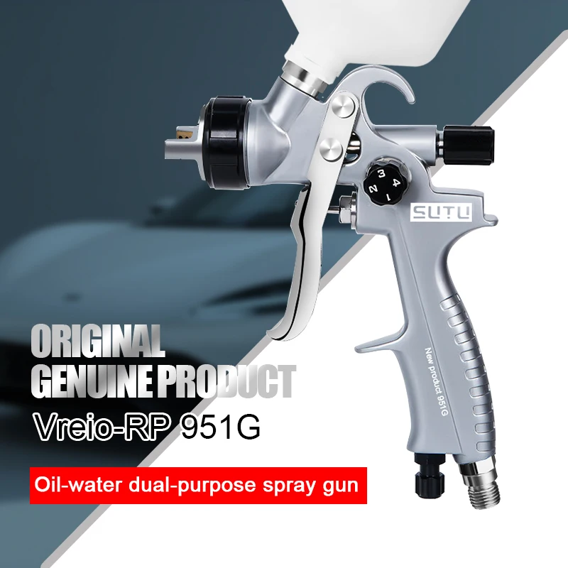SUTU 951G Paint Spray Gun for Touch-Up 1.3MM Caliber Oil Paint Finish Painting Gun Pneumatic Tools