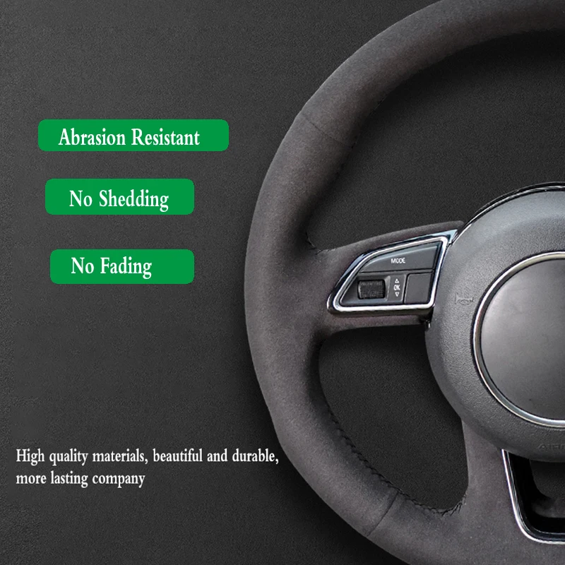 Braid Car Steering Wheel Cover For Honda Civic Old Civic (3-Spoke) 2006-2011 Suede Leather Steering Wrap Car Accessories