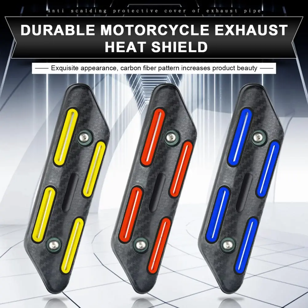 Motorcycle Exhaust Heat Universal Motorcycle Exhaust Pipe Cover Anti-scalded Heat Insulation Guard For Motorbike Exhaust