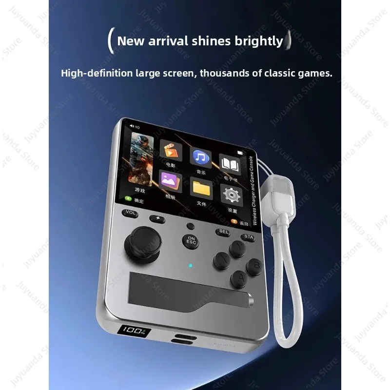 2026 New Handheld Retro Gba Arcade Magnetic Wireless Power Bank Game Console