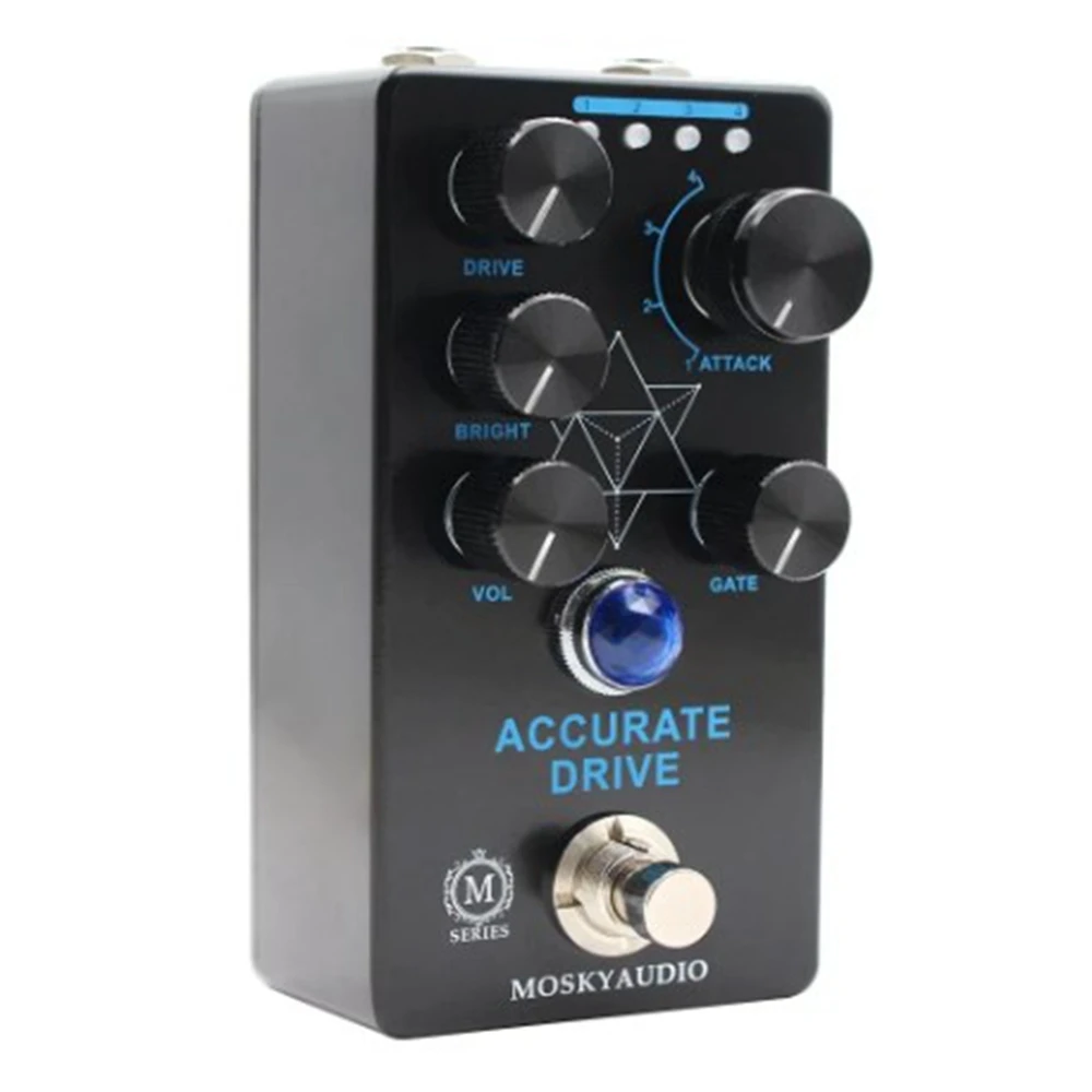 Mosky Accurate Drive Guitar Bass Effect Pedal Noise Gate Four Models Overdrive Pedal True Bypass Guitar Accessories