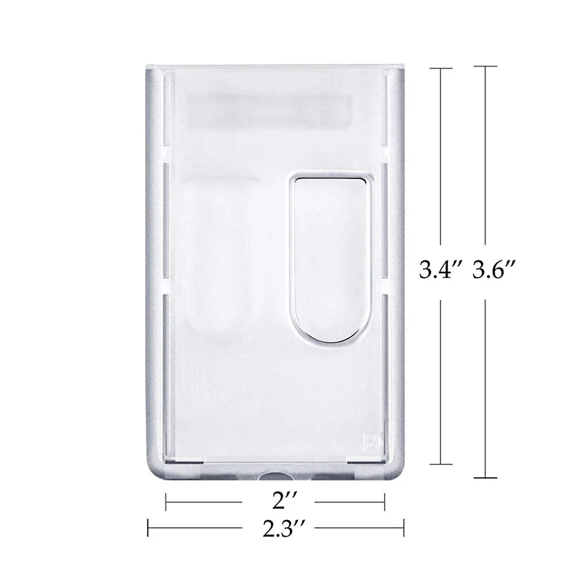 Multi-purpose Work Card Holders Portable Practical Card Sleeve Transparent Card Protector Cover Double Sided ID Card Holder