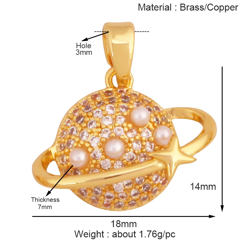 Trendy Mini Windmühle blinkende Bolzen Stern Sonne Mond Regenbogen Schneeflocke Charm Anhänger, Handwerk Schmuck Halskette Armband Zubehör S28 – Detail 24