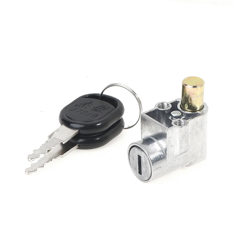 Electric Bicycle E-Bike Battery Saddle Tube Lock Key Anti-Theft Alluminum Battery Lock Cushion Lock Bicycle Components