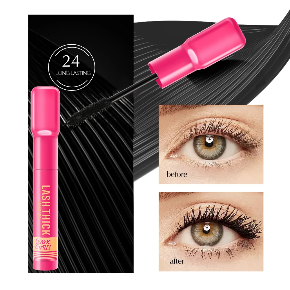 Dicke und schlanke Wimperntusche, wasserfest, schweißfest, leicht, langlebig, natürliches Locken