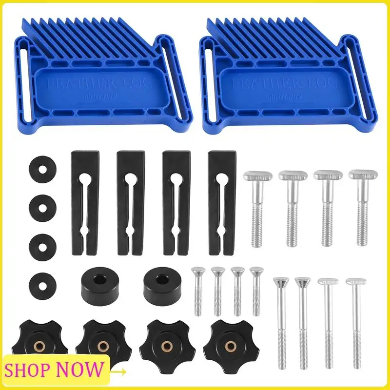 Speciale 2 pezzi di strumenti per la lavorazione del legno regolabili, tavola di piume per seghe da tavolo, tavoli del router e sega a nastro con slot a T, slot per mitra