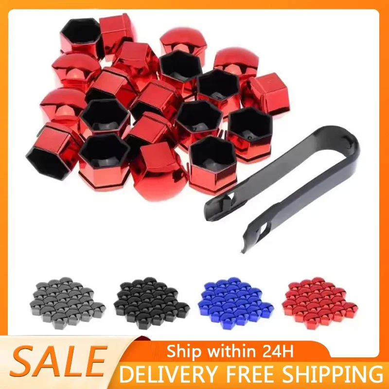 20pcs High Quality Car Wheel Nut Caps Anti-Rust Protection Auto Hub Screw Cover Tyre Bolt Decoration 21/19/17mm