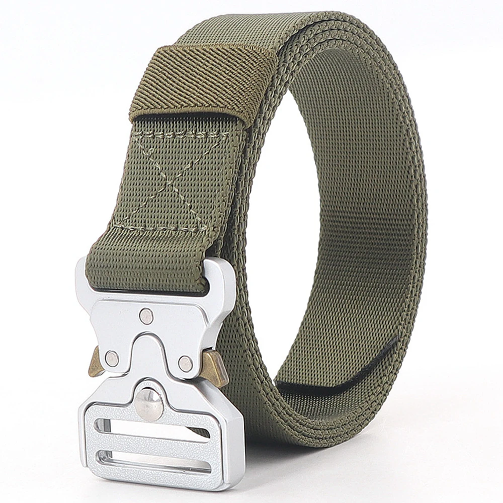 3,2cm Taktischer Gürtel für Männer Militärqualität Nylon Schnellverschluss Robuster Outdoor-Wandergürtel mit Legierungsschnalle – Detail 7