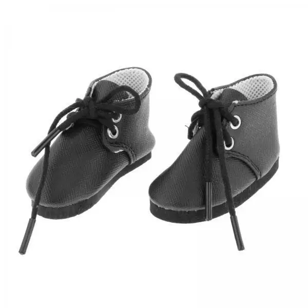 Doll Fashion Shoes Lace-up PU Leather for Dolls Clothes Birthday Gift Dolls House Outfit Decoration