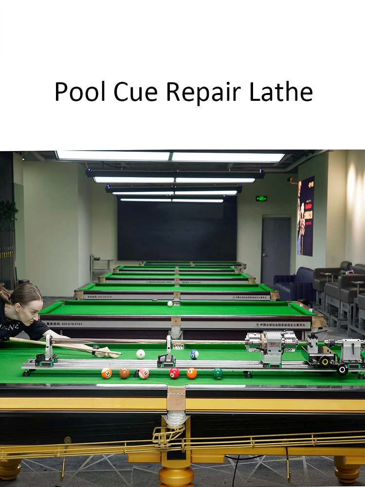 FS-7075A Variable speed mini pool cue repairing machine with shift rail