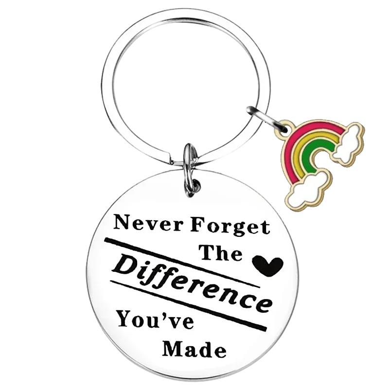 Employee Appreciation Gifts Coworker Keychain Inspirational Retirement Leaving Gift Key Chain Pendant