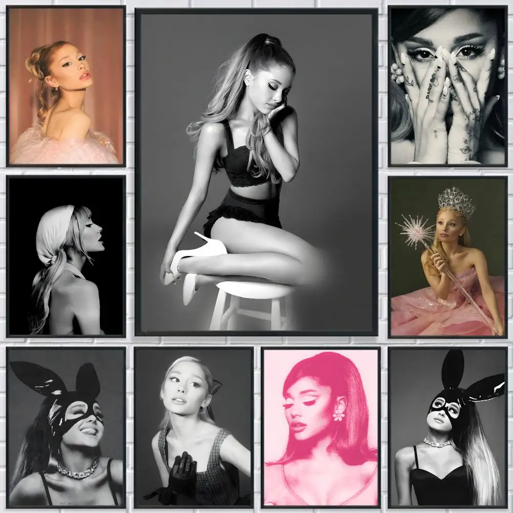 POPULAR Ariana Grandee Poster HD Waterproof Self-Adhesive Wall Art - Versatile Decor for Any Space | Perfect Gift Idea