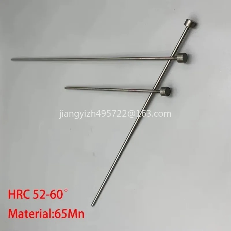 HRC60 Round Tip Plastic Injection Mold Straight Punching Ejector Pin 1.4/1.8/2.4/2.5/3/4/7/8mm OD 200mm 300mm Length 65Mn