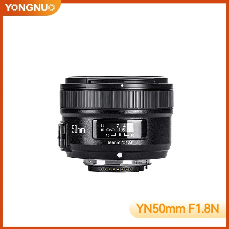 Yongnuo YN50mm F1.8N 50MM Abertura de Lente Para A Câmera de Foco Automático Para Nikon D7200 D5300 D5200 D750 D500 D800 D700 D3