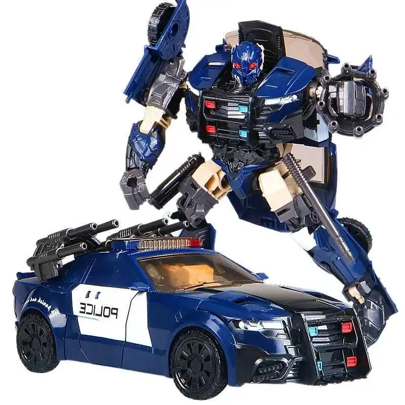 BMB Barricade AOYI H6001-5 KO SS28 transformable Rollbar 6001-5 película Anime figura modelo Deformable Robot coche ABS juguete para niños