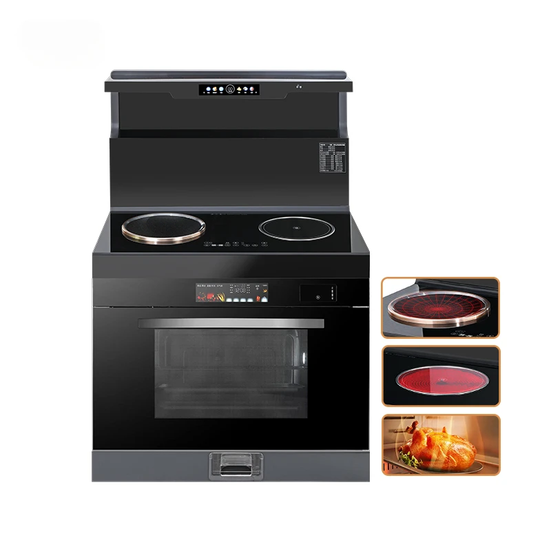 Kitchen Range Hoods Electric 2 Burner Stove Built-In Ovens Smart Multi-Function Integrated Stove