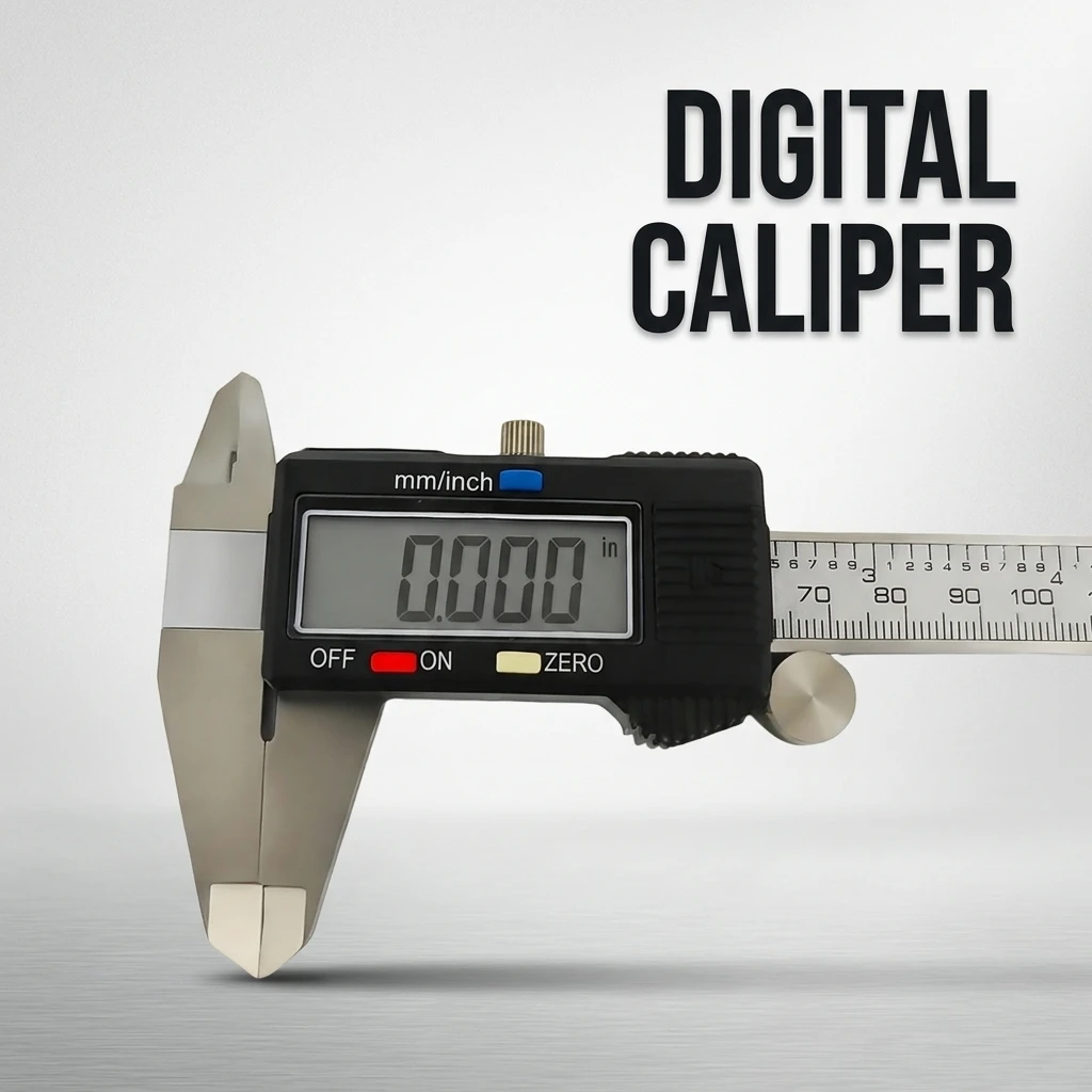 Digital Stainless Steel Caliper 0-150mm Precision Measuring Tool for Engineering Metalworking with Protective Plastic Box