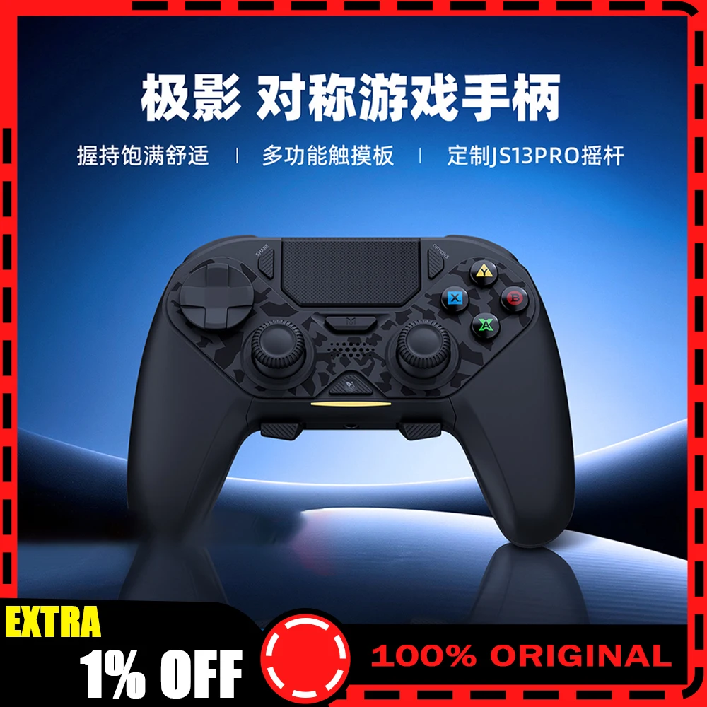 Ace Gamer Hyper Shadow D4 Game Controllers 3 Mode Wireless Gamepad Hall-Effect Trigger TMR Joystick 1000Hz Gamepads For PC/PS4
