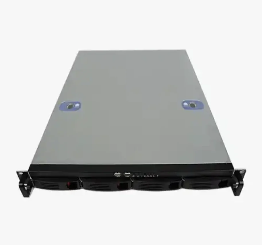 ATX 1U OEM Industrial Rack 4-Bay Hot Swap Server Case with Fan Plastic 1U Industrial Chassis