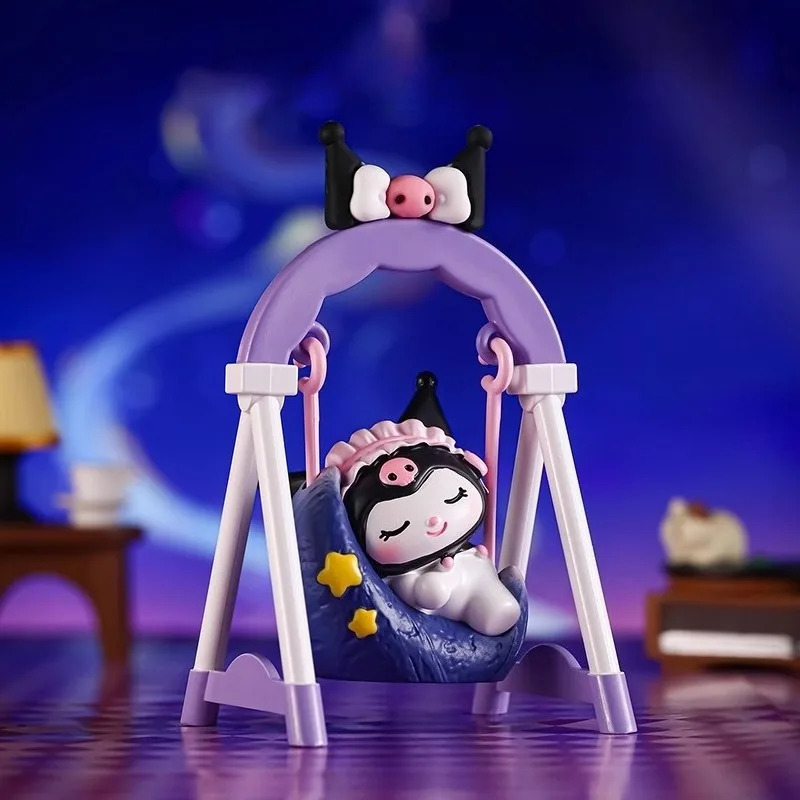 

New Sanrio Kuromi Dreamy Swing Series Toys Figure Kawaii Anime Kuromi Doll Desktop Decoration Girl Cartoon Toy Gift
