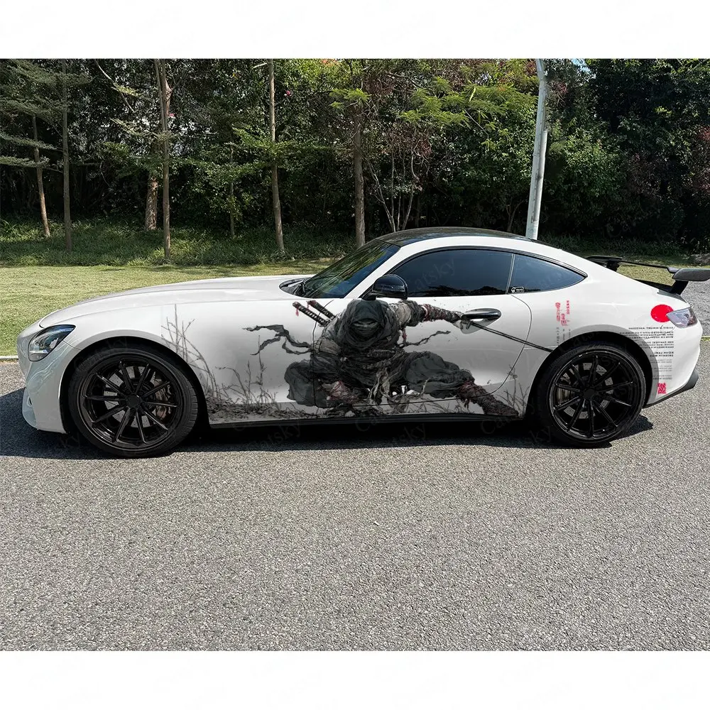 

2pcs.Samurai Ninja Car Side Decals | Self-Adhesive PVC Waterproof & Scratch-Resistant Stickers, Fashionable Decals