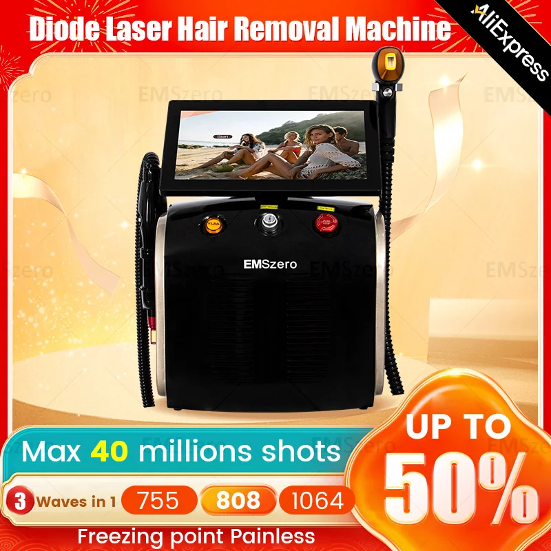 

Professional Diode Laser Permanent Hair Burning Removal 808nm Epilator 4 Wave Picosecond ND YAG Q Switch Tattoo Removal Machine