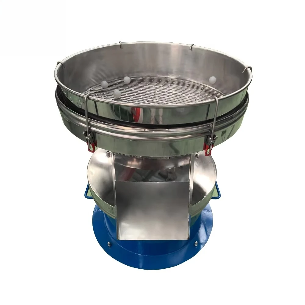 Filter Separation Sieve Machine,Vibratory Sieve Separator Sifting Pan Juice Filter Sugar Sifter Rotary Sieve