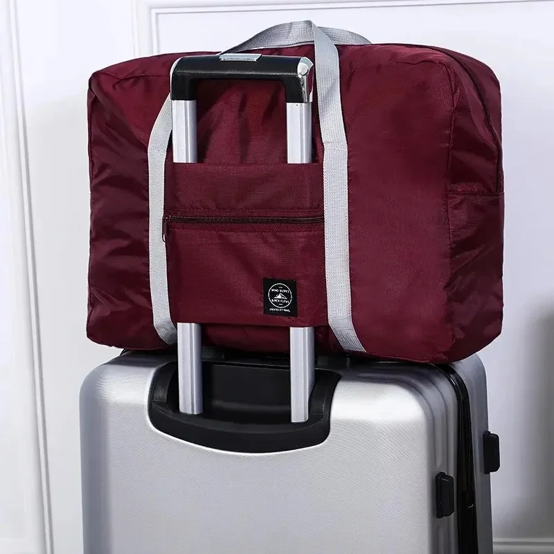 

1PC Large Capacity Environmentally Friendly Folding Shopping Bag Reusable Portable Travel Shoulder Bag Simple Shopping Bag